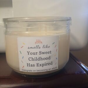Scented Candle with Humorous Label